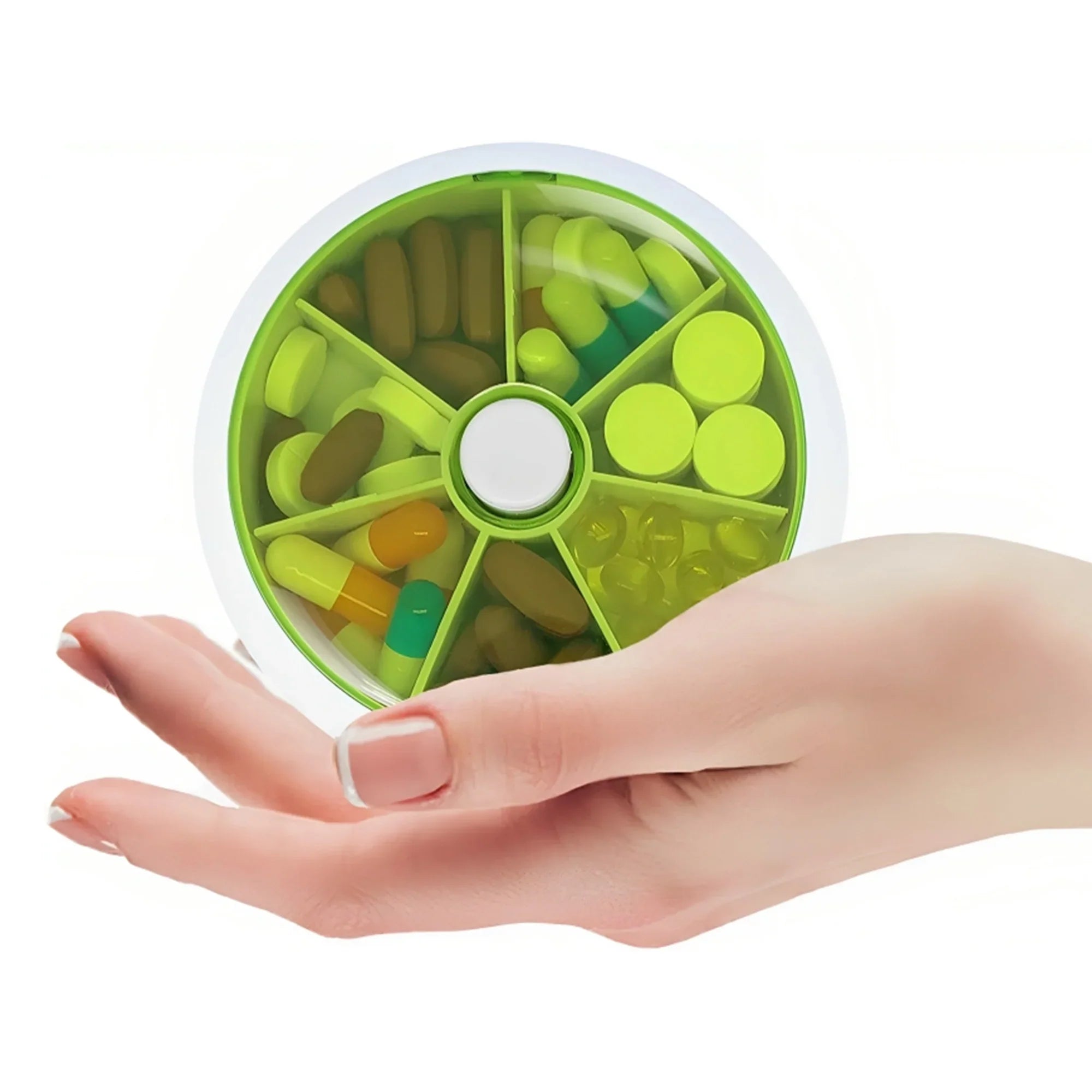 Buy 1 Get 1 Free Rotating Pill Box Medicine Storage Organizer