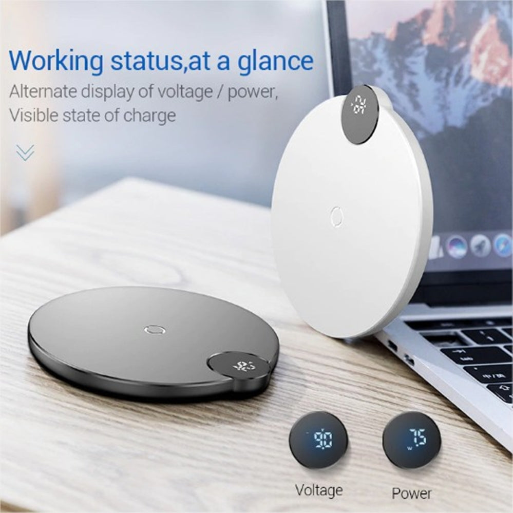 Baseus LED Digital Display Wireless Fast Charger 10W