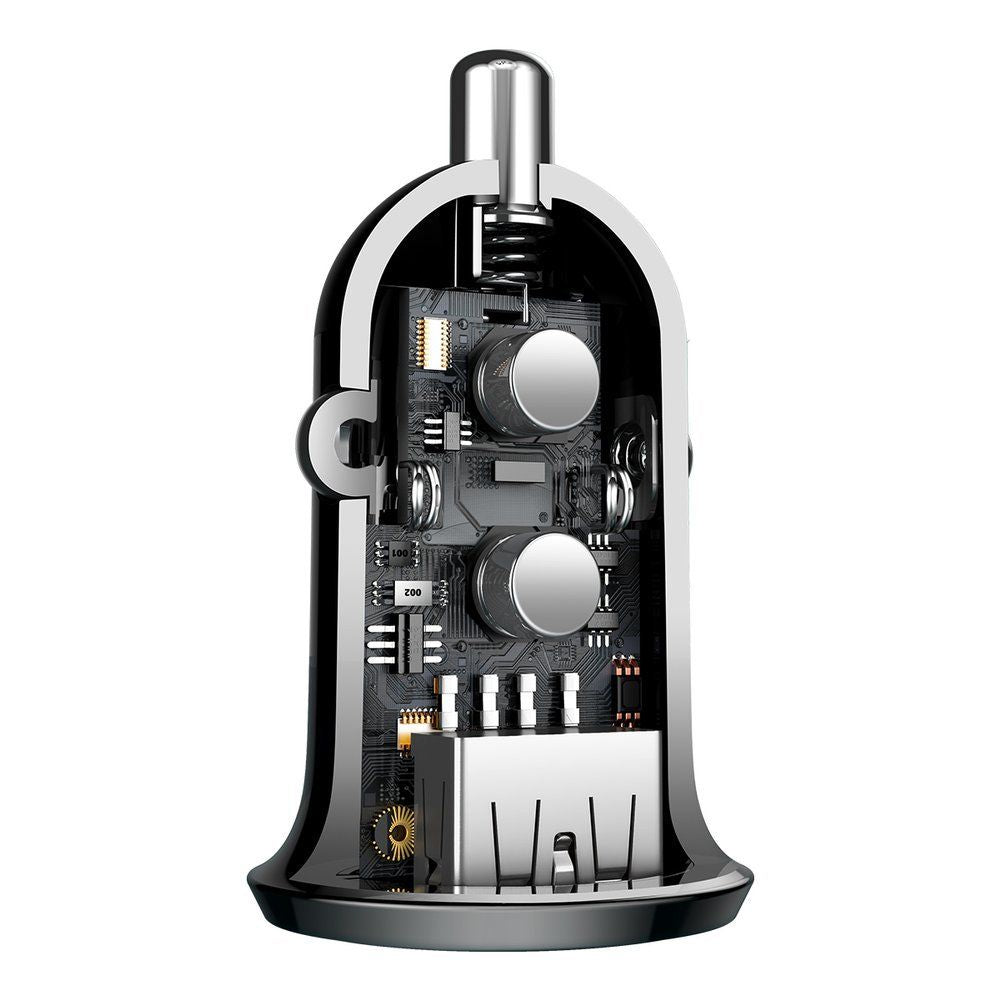 Baseus Grain Pro Car Charger (Dual USB 4.8A ) Black